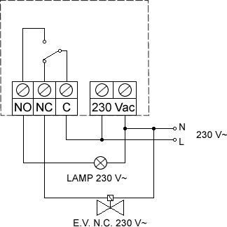 Электрическая схема подключения газосигнализатора HF